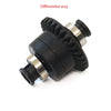 A black differential assembly for an RC car receiver parts kit.