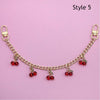 Cherry Charm Bag Chain with Pendant