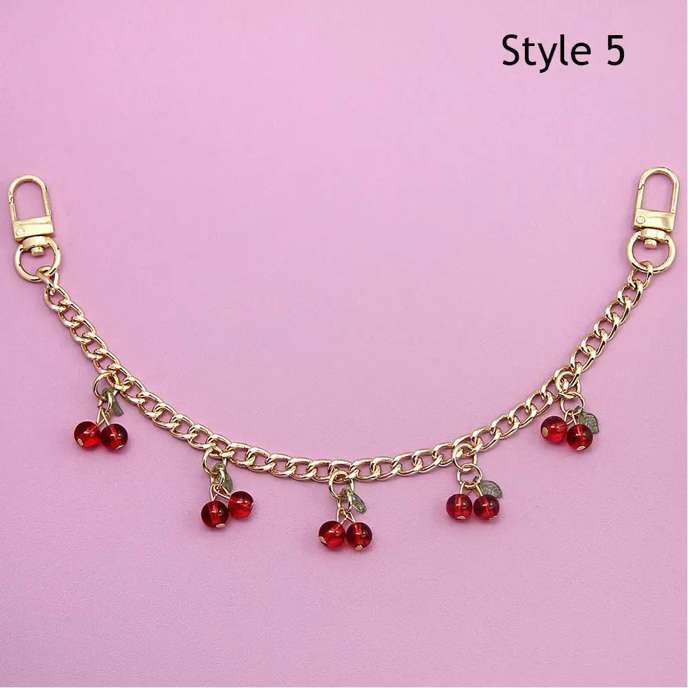 Cherry Charm Bag Chain with Pendant