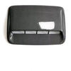 Black textured plastic hood scoop cover with a rectangular opening for air intake vent