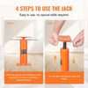 Four steps guide to using an adjustable steel floor jack for beam support and leveling