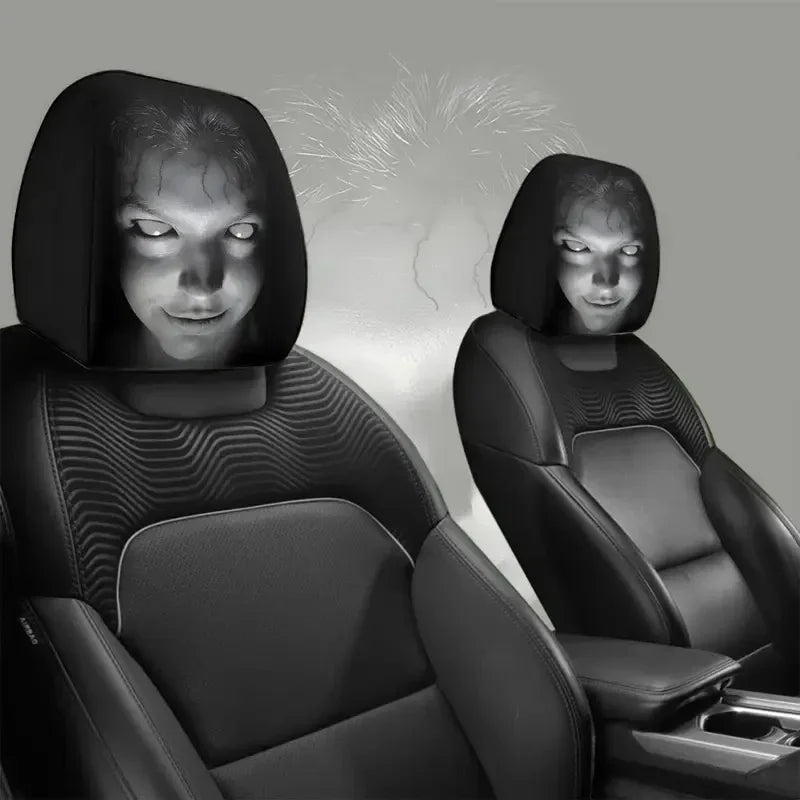 Halloween Horror Print Car Headrest Covers (Pair)