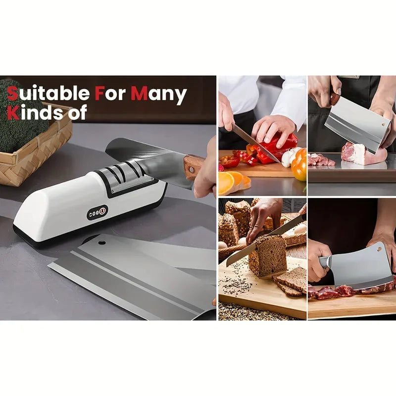 4-Stage Electric Knife Sharpener for Precision Edge Restoration