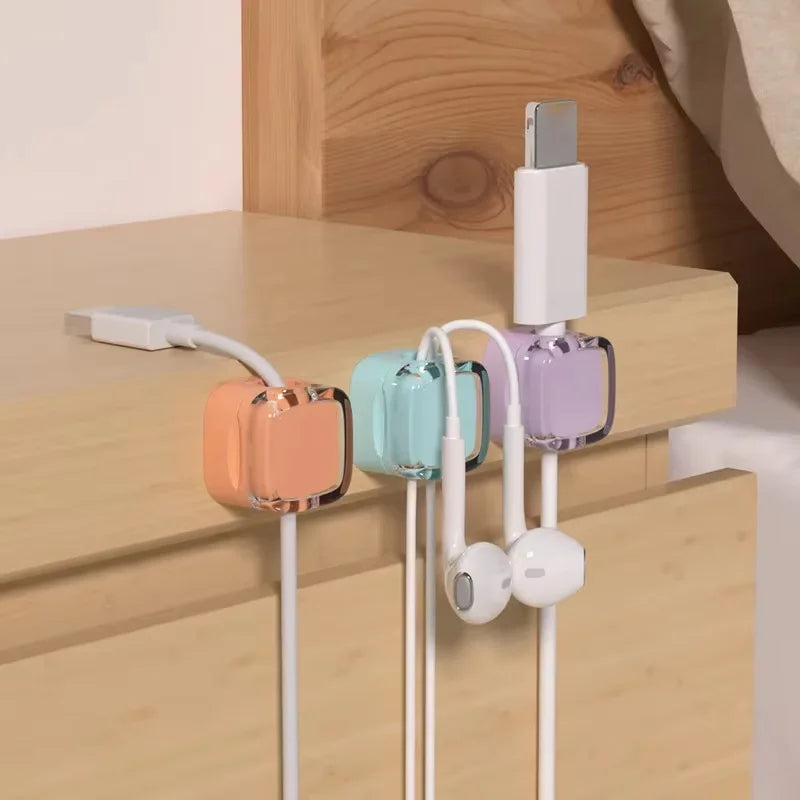 Magnetic Cable Management Clips for Desk & Wall