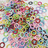 Spring-Loaded Round Carabiner Clips for Bags, Keys, and Jewelry