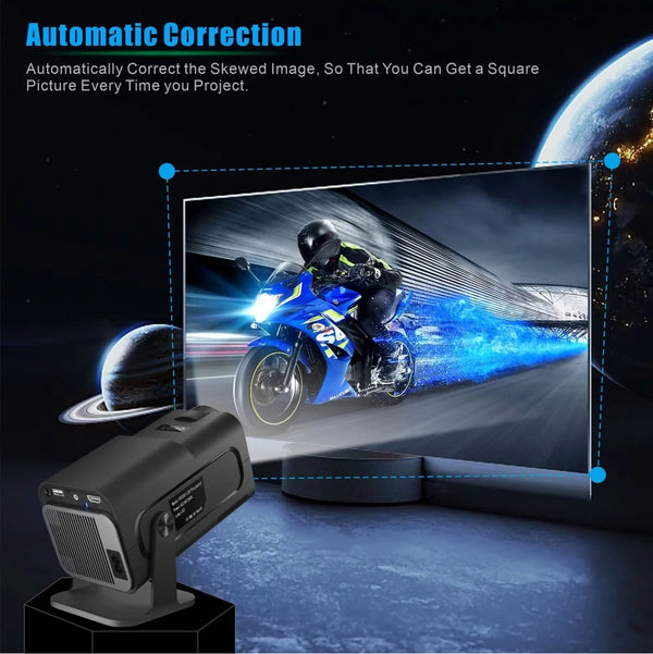 Proyector Android Portátil con WiFi 6 y Bluetooth