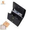 Slim Genuine Leather Bifold Wallet with Coin Pocket