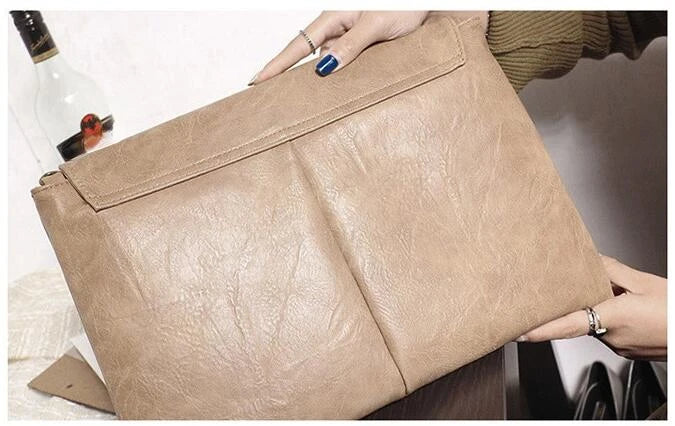 Women's Envelope Clutch Bag with Crossbody Strap
