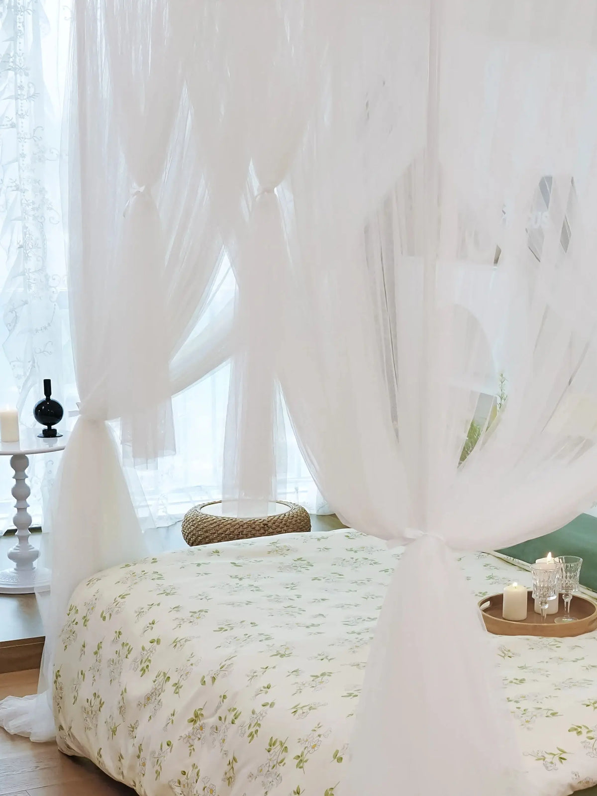 Elegant Mosquito Net Canopy for Bed – Fine Mesh Protection