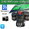 Solar-Powered Triple-Lens PTZ Security Camera
