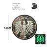 Luminous Reflective German Eagle Patch with Hook-and-Loop Backing