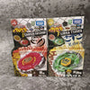 A box of Metal Fight Beyblade Rock Leone Premium Collector's Edition featuring the D Cancer and Libra Beyblades.