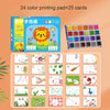 Kids Finger Paint Art Set with Stencils