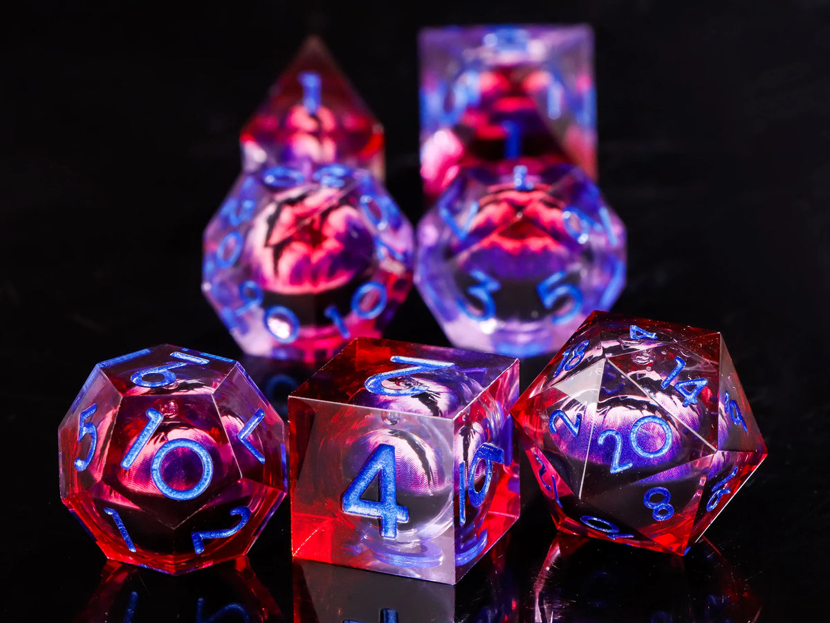 Beholder's Eye Sharp Edge Resin Dice Set for D&D