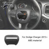 Carbon fiber trim kit for Dodge Charger interior steering wheel and door panel components