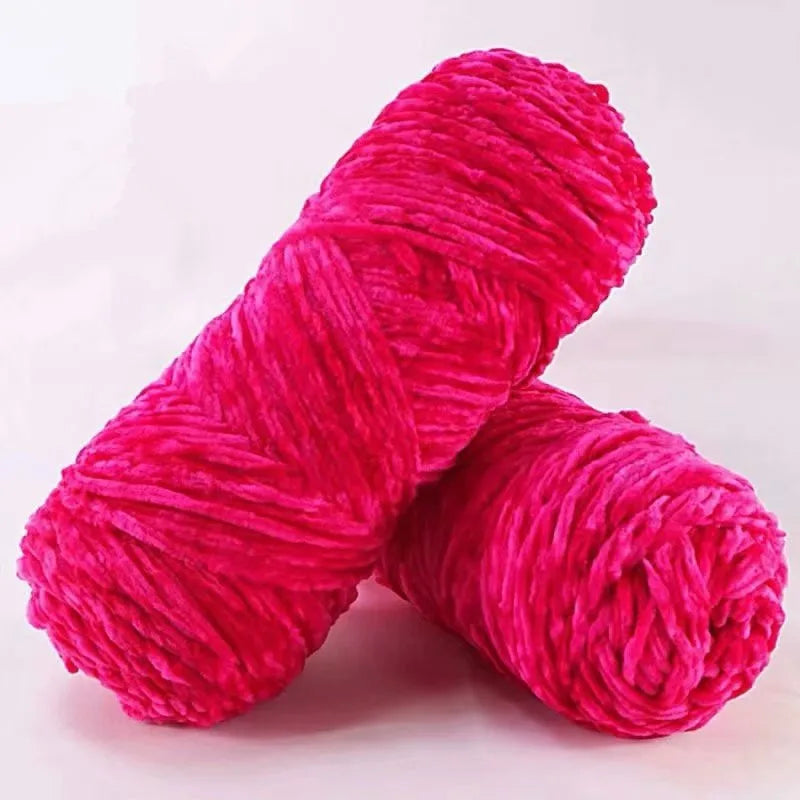 Soft Chenille Yarn for Knitting and Crochet