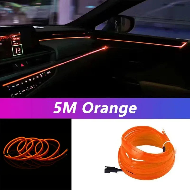 Flexible USB LED Neon Strip Light for Car & Home