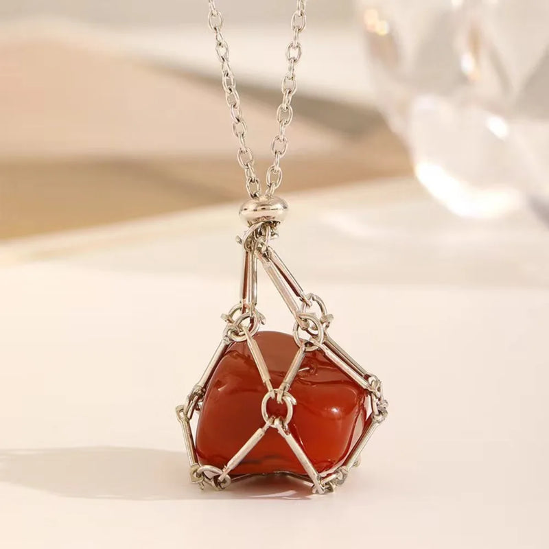Collar Choker con Colgante de Cristal
