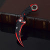 Blue Dragon Claw Folding Knife Model - 18cm Collectible Tactical Karambit