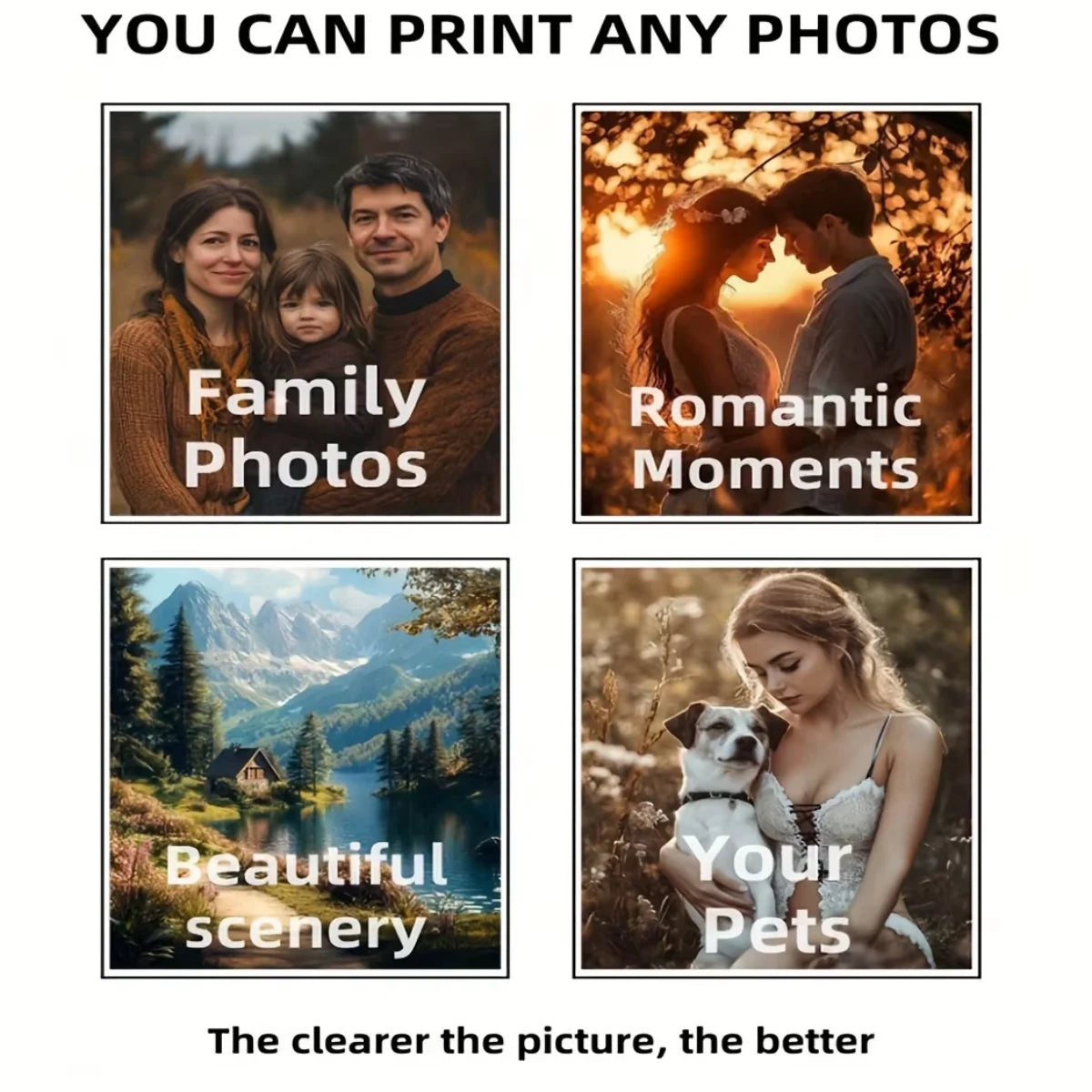Custom Canvas Print – Personalized Photo Art for Home Decor