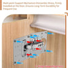 Stainless Steel Hinge Repair Plate Set for Cabinet Doors