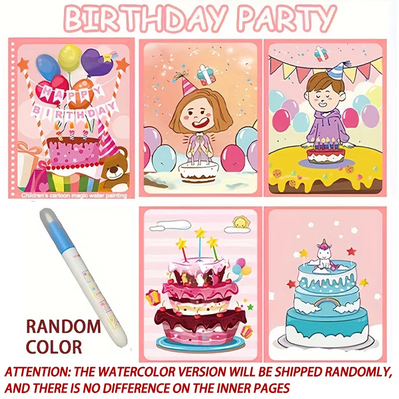 Reusable Magic Water Drawing Book for Kids