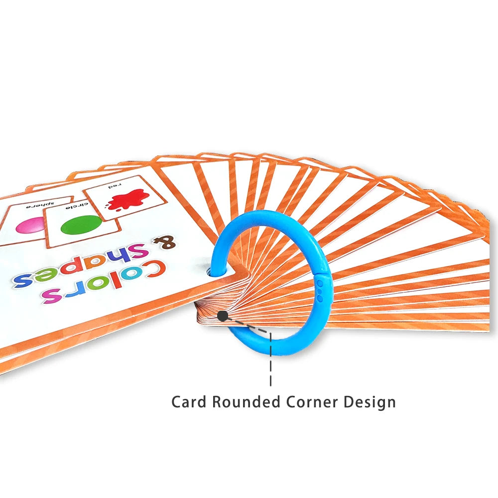 Early Learning Flash Cards for Kids – Colors, Shapes, Numbers, Fruits, Vegetables & Food