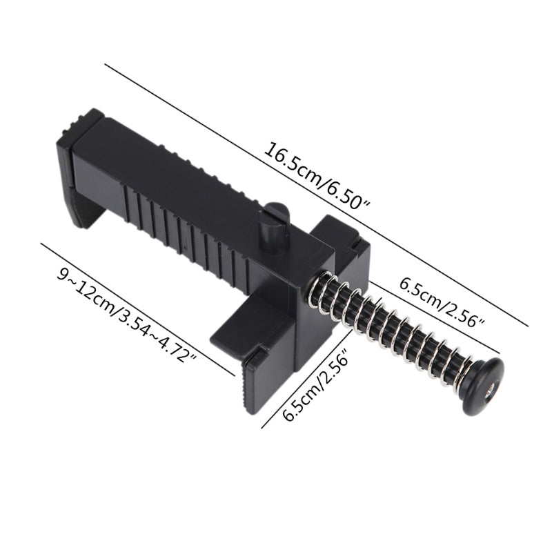 Black brick liner puller and wire drawer tool with various measurements shown.