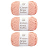 Natural Cotton Raffia Yarn – 3 Ball Set for Crochet, Knitting & Crafting