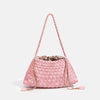 Handwoven Hobo Shoulder Bag with Large Inner Pocket