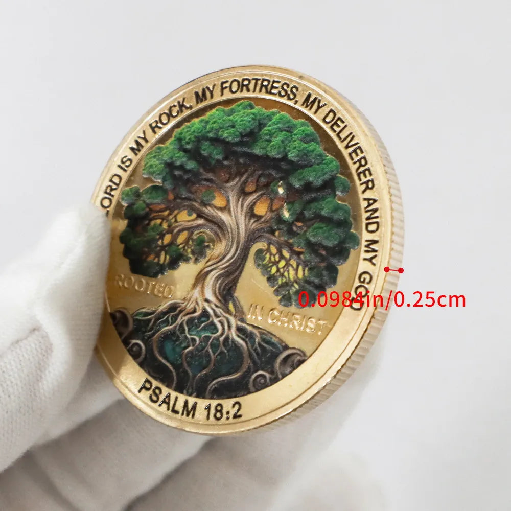 Christian Tree of Life Holy Cross Coin Set