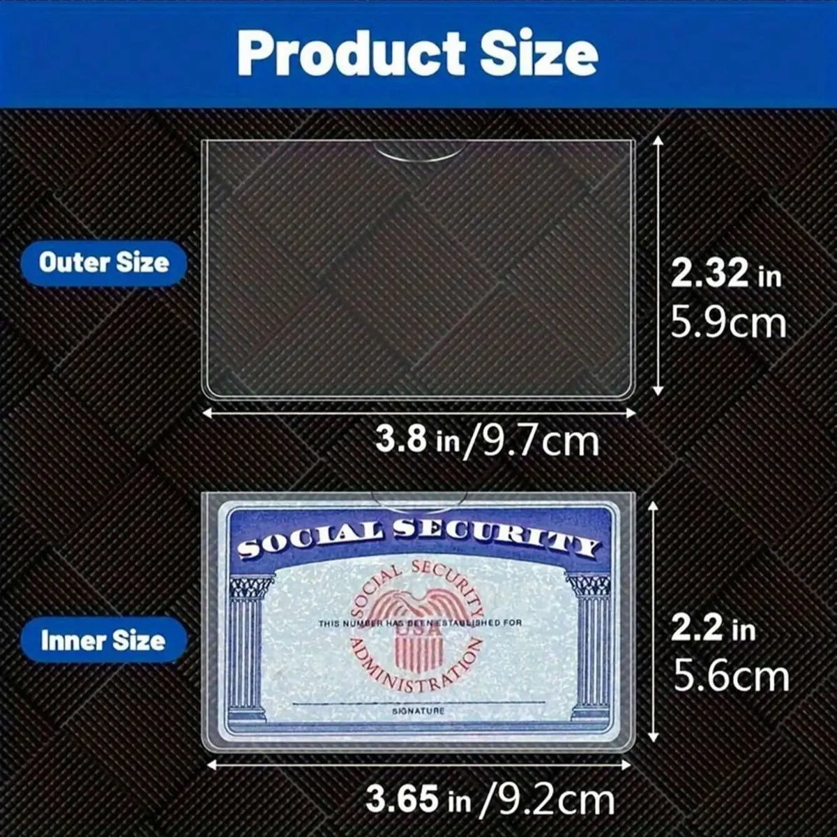 Clear PVC Card Protector Sleeves (5-Pack)