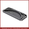 A silicone refrigerator drip tray with raised ridges, designed for draining liquid.