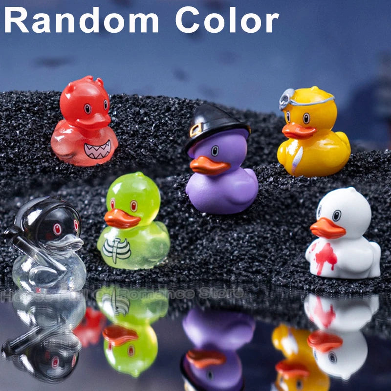 Set de figurines de canards en résine pour Halloween