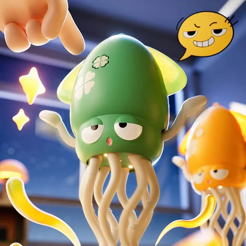Interactive Dancing Octopus Toy with LED Lights and Obstacle Avoidance
