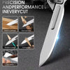 Stainless Steel Folding Utility Knife with Pocket Clip