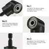 Right-Angle Drill Bit Adapter Set with Universal Sockets