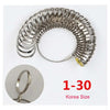 Stainless Steel Ring Sizer Gauge for Accurate Finger Measurement