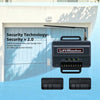 Security Technology 2.0 showing a LiftMaster universal gate and garage door opener receiver and remote.