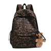Leopard Print Casual Backpack for School & Daily Use