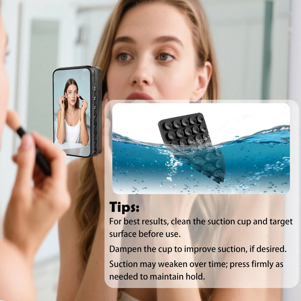 Multifunctional Silicone Suction Cup Phone Holder
