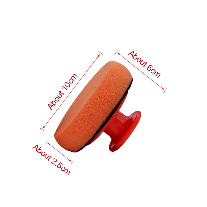 Ergonomic Car Wax Applicator with Replaceable Foam Pads