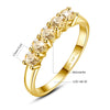 Five-Stone Moissanite Stacking Ring in 14K Gold Filled