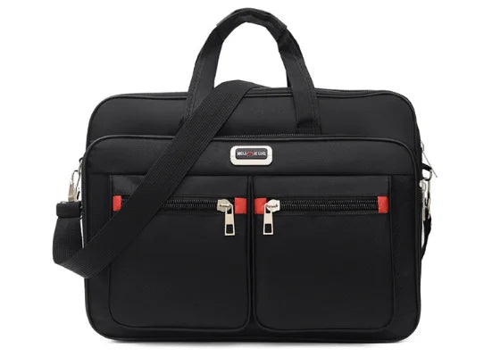 Classic Oxford Laptop Briefcase with Multiple Pockets