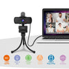 FIFINE 1440p HD Webcam with Microphone and Tripod