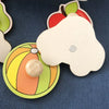 Wooden Fruit Shape Matching Puzzle Board for Toddlers
