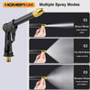 Expandable Garden Hose with High-Pressure Nozzle