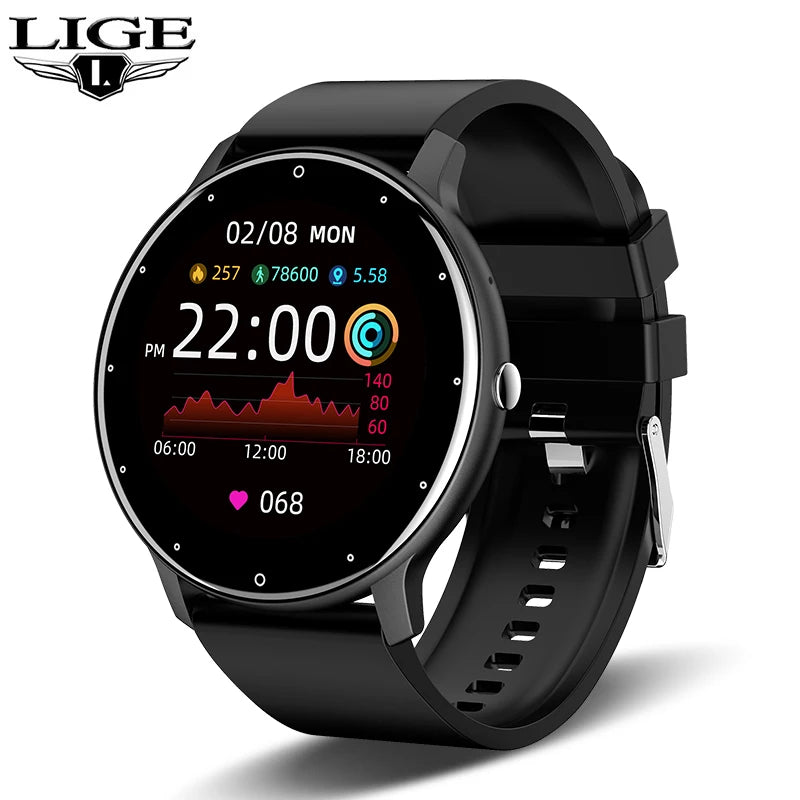 Reloj Inteligente Deportivo LIGE con Monitor de Ritmo Cardíaco y Seguimiento de Actividad