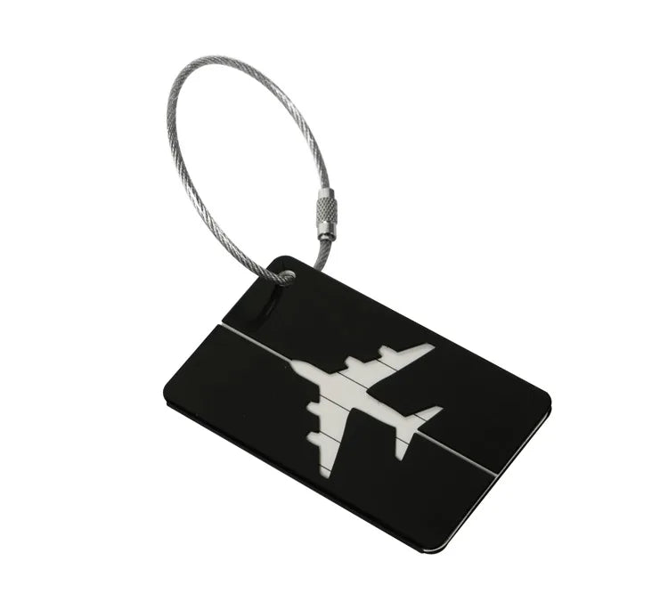 Aircraft-Grade Aluminum Luggage Tag with ID Card Slot