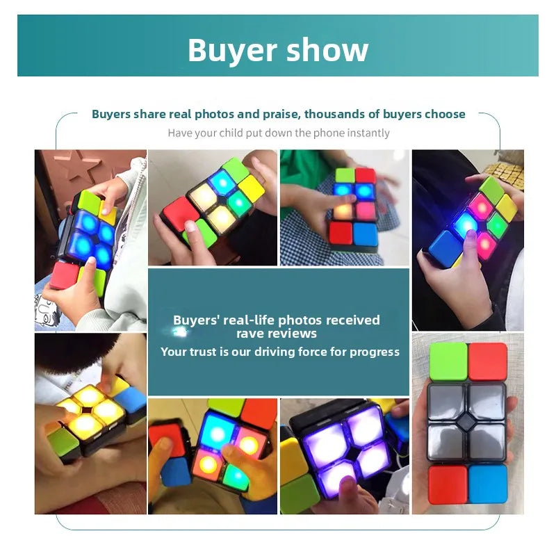 Electronic Handheld Puzzle Fidget Game with 4 Modes